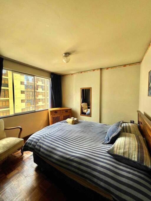 Апартаменты Departamento Acogedor En La Mejor Zona De Ла-Пас Экстерьер фото